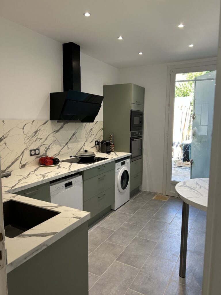 Venidom CUISINE BORDEAUX Cuisines Venidom Cuisine Verte Marbre Realisation