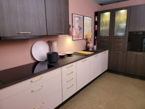 Cuisine Rose Pastel Bois Cuisines Venidom