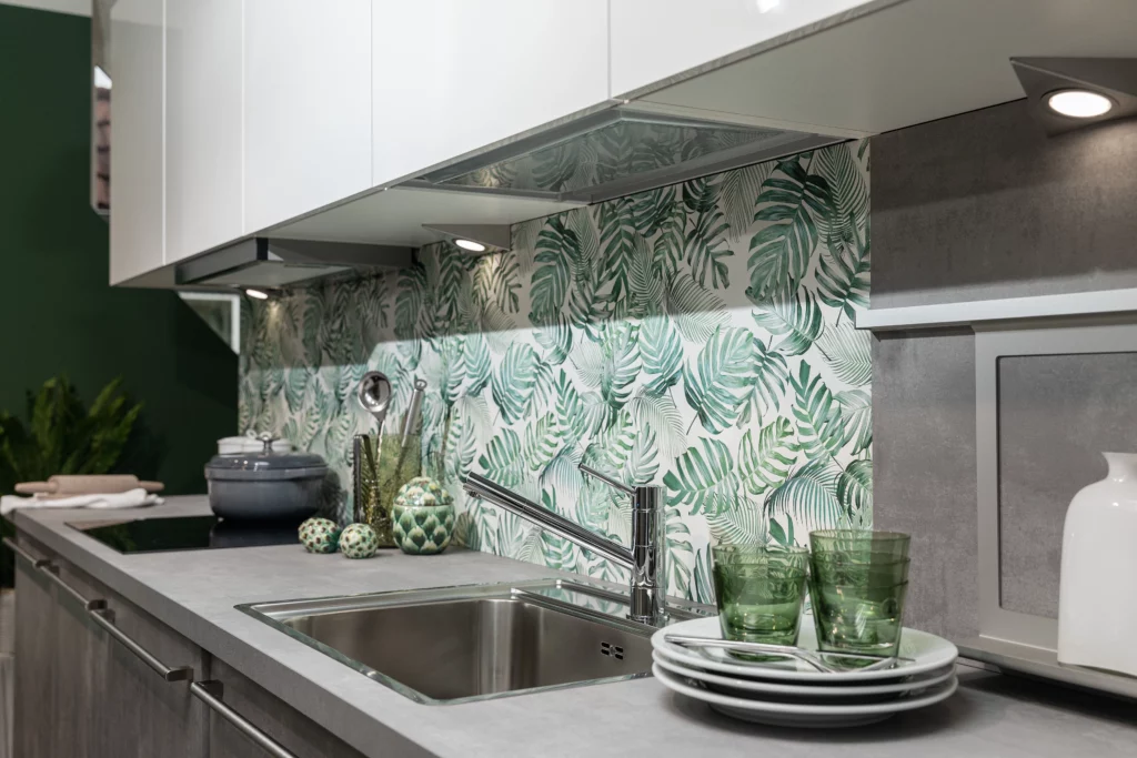 Plan de travail d'une cuisine tendance