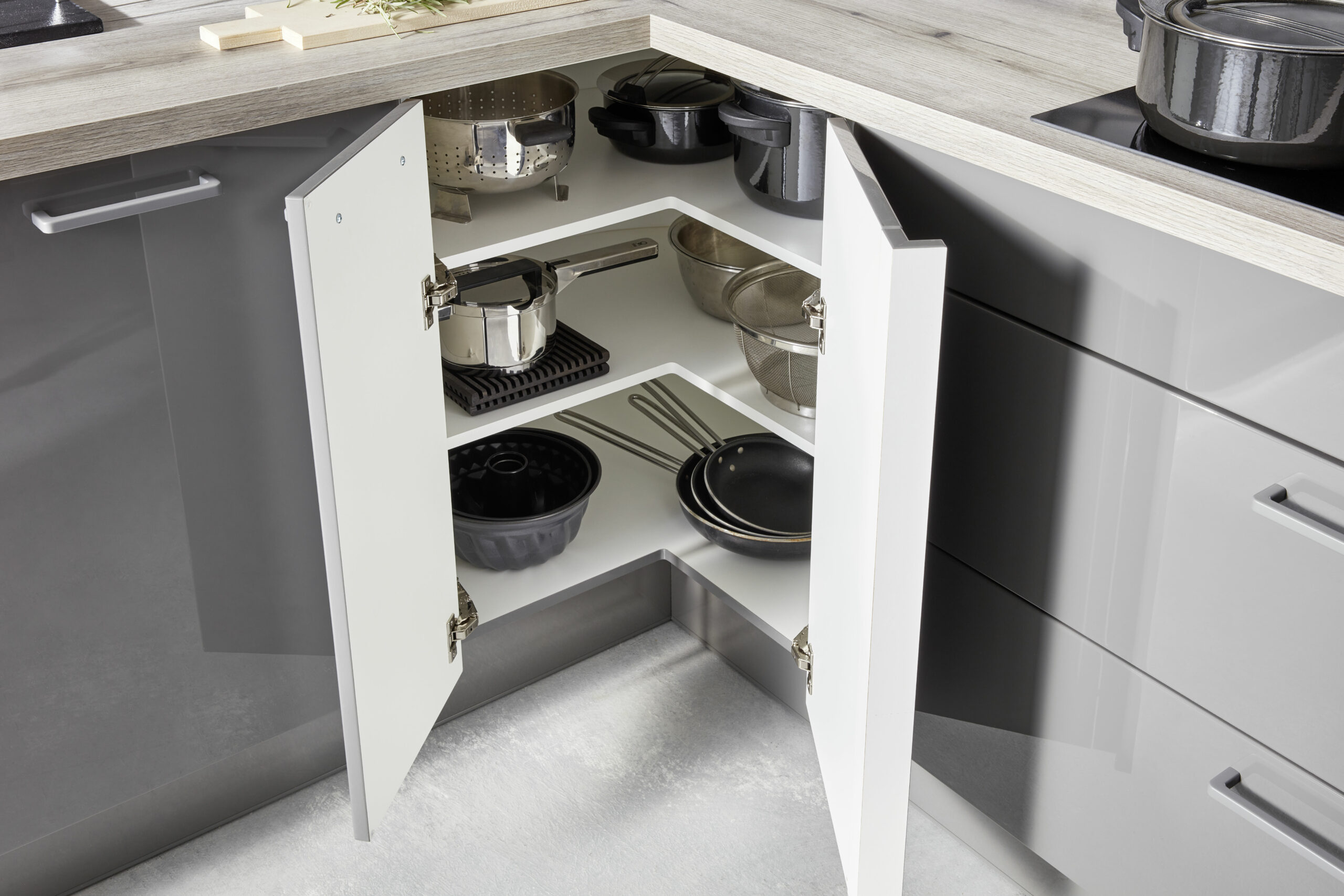 Cuisines Venidom Rangement Cuisine Grise Placard